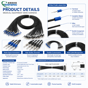 定制型医疗设备线束 PTFE/尼龙 PVC护套 纯铜导线-可定制长度线径 - Product Image 3