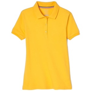 Polo femme personnalisé 100% coton piqué 220 GSM, manches courtes, couleur unie, avec broderie sur la poitrine, fournisseur décontracté du Bangladesh. - Product Image 2