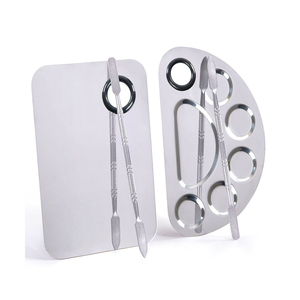 Espátula Profesional de Metal para Maquillaje, Espátula Cosmética de Acero de Una Sola Cara para Mezclar Maquillaje - Product Image 1