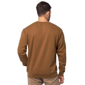 Sweat-shirt à col rond pour homme, vente en gros, logo personnalisé, molleton de coton, pull uni, décontracté, unisexe, 100% coton, couleur unie - Product Image 2