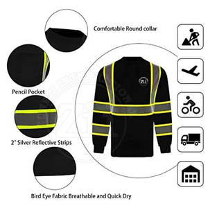 Sweat-shirts réfléchissants haute visibilité, nouvelle conception, pour l'automne et l'hiver, vêtements de sécurité - Product Image 4