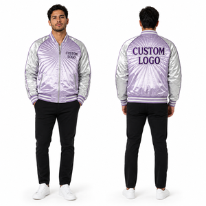 Veste en satin pour homme avec logo personnalisé, vente en gros, vêtements d'équipe, vêtements de club, tenue urbaine, tenue de tous les jours, tenue de fête, tenue de mariage, tenue de course, tenue de moto, printemps, automne, hiver - Product Image 1