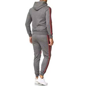 ODM Survêtement en polyester de haute qualité pour hommes, sweats à capuche zippés, vêtements de sport pour hommes, survêtements personnalisés coupe ajustée - Product Image 3