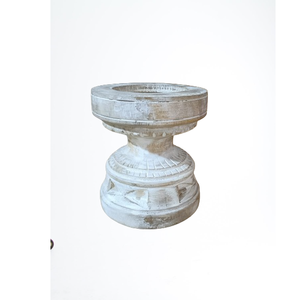 Porte-bougie en bois doré antique sculpté à la main de taille moyenne pour la décoration de la maison, Noël, personnalisé - Product Image 6