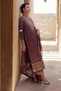 Salwar Kameez pour femmes de qualité supérieure, couleur violette, pour les occasions de mariage et de plage - Tissu en viscose, évacuation de l'humidité, séchage rapide - Product Image 4
