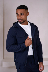 Veste et pantalon cargo coupe-vent pour homme avec logo personnalisé du fabricant, 2 pièces, vêtements d'extérieur légers et imperméables, veste softshell sportive - Product Image 3
