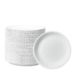 Elegant Ivory White Compostable Biodegradable Paper Plates for Formal Weddings Parties Anniversaries - Product Image 5