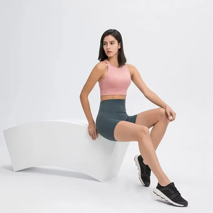 High Elastic Seamless Gym Set Women Yoga Clothing Sportswear Impact Leggings and Halter Sports Bra 2 Piece Sets Workout Outfit - Product Image 4