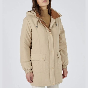 Newest Style <b>Long</b> Sleeve Women Parka <b>Jackets</b> For Sale Top Seller Plain Dyed Women <b>Long</b> Parka <b>Jacket</b> With Your Logo - Product Image 1