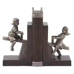<b>Cheap</b> Price New Geometric Metal Bookends 2Pcs Gold Plated Sculptural Deer Modern Design Decorative Book Ends - Product Image 5