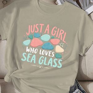 Camiseta cómoda mujer Cristal de mar chica - Product Image 1