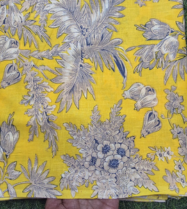 Tela de Algodón Tejida con Rayas Florales Botánicas, Suave, Ligera, Transpirable y Ecológica, por Metro, para Vestidos de Mujer, Costura, Regalo para Ella - Product Image 6