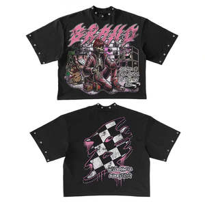 Camisetas con diseño de logotipo personalizado, impresión en algodón 100%, ropa de calle de alta calidad, moda unisex - Product Image 1