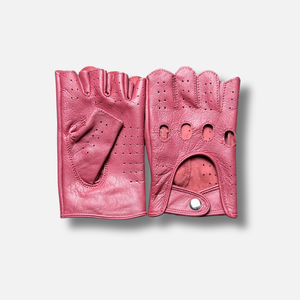 Guantes de Piel Rosa al por Mayor, Transpirables, Sin Forro, Estilo Casual, para Primavera/Verano, con Logotipo Personalizado - Product Image 1
