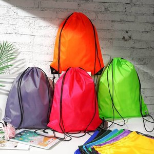 Mochila multicolor de nailon con cordón, ligera, para gimnasio, deportes, viajes, escuela, yoga, actividades al aire libre, bolsa de almacenamiento. - Product Image 4