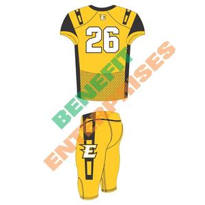Fait sur mesure 100% polyester sublimation jeunes uniformes de l'équipe de football américain respirant grande taille caractéristique vêtements de football américain - Product Image 3