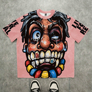 T-shirts tendance 2026 : Vente chaude, directement de l'usine, t-shirts graphiques oversize, style streetwear vintage, coupe ample, vêtements décontractés - Product Image 3