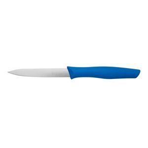 Couteaux à éplucher utilitaires à manche bleu avec une lame argentée lisse pour l'épluchage des légumes, la découpe des fruits et la préparation des repas - Product Image 1