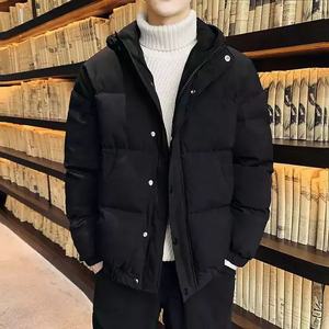 Logo coupe-vent respirant personnalisé de haute qualité, vente en gros de veste d'hiver en polyester noir pour hommes - Product Image 2