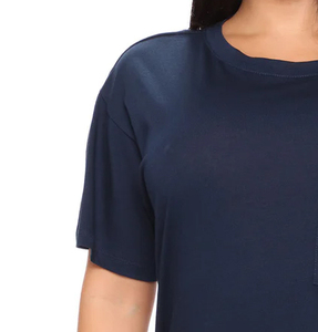 Collection d'été, nouveau style, t-shirt pour femme en coton à manches courtes, imprimé personnalisé, mode streetwear décontractée, fabriqué au Pakistan - Product Image 5