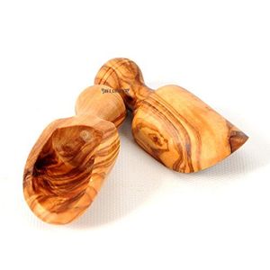Cuillère en bois naturel classique et écologique avec manches longs et courts pour café, sel, sucre, thé - Product Image 5