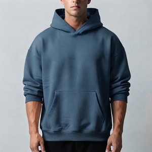Sweat-shirt à capuche personnalisé pour homme, 100 % coton respirant, séchage rapide, avec logo personnalisé et poche kangourou – Vente en gros - Product Image 5