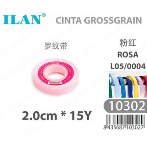 Nastro Grosgrain Iln 2.0cm 15Y Rosa L05/0004 - Product Image 3