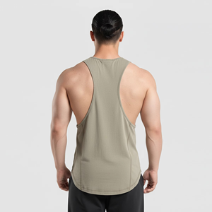 High Quality Tank Top Custom Mens Plus Size Cotton Tank Tops Knitted Sweat <b>Vest</b> Summer Casual <b>Stringer</b> Tank Top For Men - Product Image 3