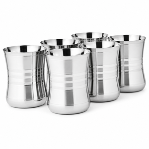 Gobelets empilables en acier inoxydable de qualité alimentaire, finition miroir premium, pour l'eau et les boissons – Vente en gros - Product Image 5