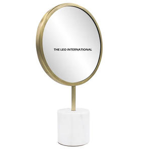 Easy Movable Aluminum Metal Tree Shape Design Brown Finished <b>Table</b> <b>Mirror</b> <b>Top</b> Selling Most Demanding - Product Image 6