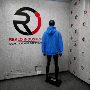 Custom Blue Washed <b>Oversized</b> <b>Hoodie</b> <b>Men</b> Streetwear Pullover With Curved Seam Design Drop Shoulder Vintage Casual Hooded Styles - Product Image 4