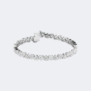 Bracelet tennis en forme de cœur 8.00CTW - Product Image 1