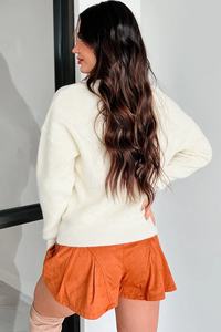 Pull de couleur unie sur les femmes de taille sweat-shirt imprimé personnalisé femmes vêtements broderie sweats et col rond Vintage femmes - Product Image 2