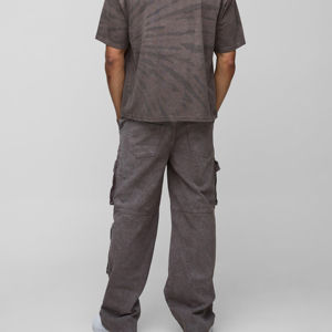 Pantalones Vaqueros de Mezclilla Estilo Cargo con Técnica de Lavado Ácido, Última Moda, Servicio OEM/ODM Aceptable, Bolsillos Multifuncionales - Product Image 5