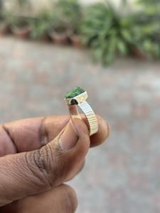 Fine Jewelry 925 Sterling <b>Silver</b> Natural <b>Emerald</b> Wedding <b>Ring</b> Women Eternity Band Vintage Classic AAA Quality Handmade - Product Image 4