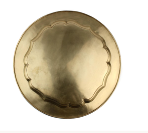 Elegant Gold Decorative Serving <b>Tray</b> <b>Round</b> Metal Plate Wedding Hotel <b>Table</b> Centerpiece Display Platter Home Hotel Decor - Product Image 4
