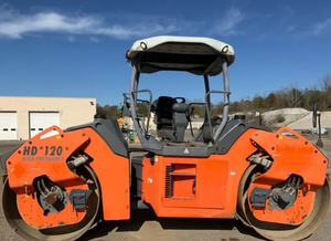 Rouleau vibratoire articulé tandem de 12 tonnes avec double tambour de 1980 mm et système de compactage haute fréquence - Product Image 2