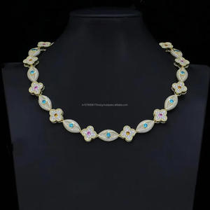 Cadena de Plata de Ley 925 con Diamantes Moissanite VVS de Alta Demanda a un Precio Accesible Disponible a Precio de Exportación - Product Image 1