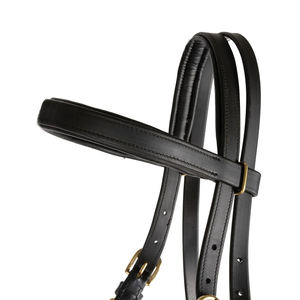 Brida de equitación de cuero genuino y nailon PP, ligera, de excelente calidad, para carreras de caballos. - Product Image 3