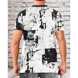 Camiseta gráfica de hip hop para hombre, informal, de manga corta, con estampado moderno y estilo hipster, para streetwear. - Product Image 5