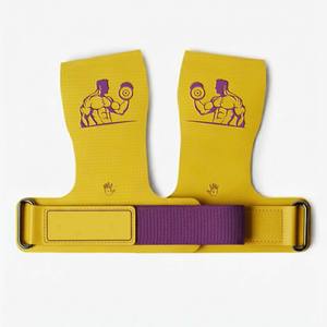 Factory Sale Gym Training Hand Grips with Palm Pad & Rubber Grip Pads for Weight Lifting <b>Dumbbell</b> Pull Ups Training Grips - Product Image 5