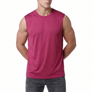 Solid Color Men's Sleeveless Shirts Tank Tops Customized Logo Colours Brand Workout Fitness Wholesale Price <b>Athletic</b> Tank Tops - Product Image 3