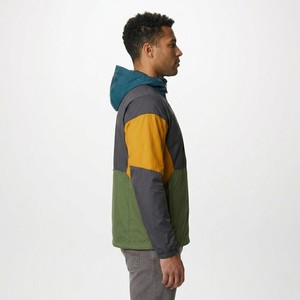 Men Multicolor Color Block Hooded Windbreaker <b>Jacket</b> Lightweight <b>Zip</b> <b>Up</b> Windproof Outdoor Hiking Casual Streetwear <b>Jacket</b> - Product Image 2