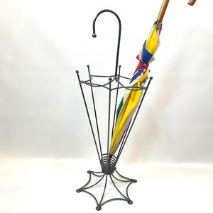 Porte-parapluie, support pour cannes en métal, style scandinave du milieu du siècle, rangement pour entrée - Product Image 6