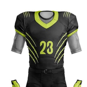 Uniforme de Fútbol Americano Personalizado de Fábrica, Conjunto de Jersey y Pantalones Sublimados, Resistentes, de Secado Rápido, para Entrenamiento y Partidos - Product Image 4