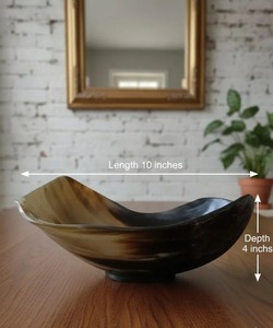 Cuenco de cuerno de búfalo más vendido y frutero para frutas secas, ideal para el hogar, la cocina y la decoración de restaurantes. - Product Image 4