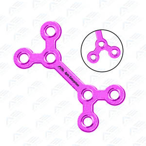 Instrumentos Quirúrgicos, Placas Faciales y Placa Angular, Instrumento Médico Quirúrgico, Placa de Doble Soporte para Media Cara y Mandíbula, Veterinario - Product Image 4