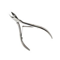 Professional Stainless Steel Cuticle Nipper Straight Blade Sharp Tip Nail Tool for Finger Manicure Adult Use