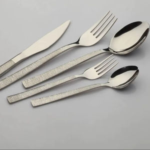 Ensemble de couverts en acier inoxydable pur, design moderne, couverts en acier inoxydable polis à la main, design créatif, haute qualité - Product Image 1