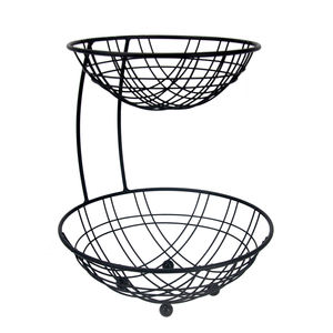 Cestas Metálicas de Almacenamiento para Frutas y Verduras, Diseño Moderno, Color Blanco, Hechas a Mano - Product Image 2